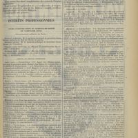 0887 - Page 879 - Chronique et nouvelles scientifiques. Conférences d'ophtalmologie pratique / Intérêts professionnels. Cours d'instruction du service de santé en campagne (1912). (A suivre)