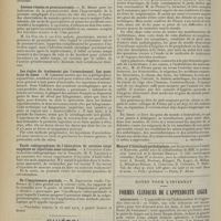 0896 - Page 888 - Sociétés savantes. Société de médecine de Paris. (Séance du 10 mai 1912). Traitement comparatif de certaines dermatoses par le radium et la neige carbonique. M. Masotti / Lésions rénales et prostatectomie. M. Minet / Les règles du traitement par l'arsenobenzol. Les questions de doses. M. Leredde / Etude radiographique de l'absorption de certains corps employés en injections sous-cutanées / De l'impuissance génitale. M. Dartigues / Livres nouveaux. Bréviaire de l'arthritique, par le Docteur Maurice de Fleury. [A. Brochin] / Notes pour l'internat. Formes cliniques de l'appendicite aiguë