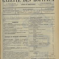 0901 - Page 893 - Sommaire / Chroniques et nouvelles scientifiques. Hôpitaux de Paris / Facultés de médecine / Écoles de médecine / Conseil supérieur de l'Instruction publique / Ministère de l'Intérieur / Comité médical d'aviation militaire / Statistique / Renseignements