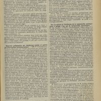 0927 - Page 919 - Sociétés savantes. Société médicale des hôpitaux. (Séance du 24 mai 1912). Traitement de l'épididymite blennorragique par les boues radio-actives. MM. de Beurmann, Eugène Regnauld et F. Cottin / Gangrène pulmonaire par inhalation traitée et guérie par intervention bronchoscopique. MM. P. Lereboullet, M. Faure-Beaulieu et G. Payet / A propos des épisodes tuberculeux méningés curables chez les enfants. M. Barbier / Sur la nature et l'évolution de la tachycardie paroxystique à propos d'un cas de tachycardie auriculaire. M. Ch. Laubry et Parvu / Pigmentation des muqueuses de cause inconnue. M. O. Crouzon