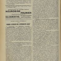 0930 - Page 922 - Bulletin bibliographique / Notes pour l'internat. Formes cliniques de l'appendicite aiguë. (A suivre)