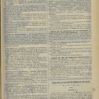 1003 - Page 995 - Chronique et nouvelles scientifiques. Association française de chirurgie / Le nouveau signalement des conscrits / Contre la dépopulation / Excursion aux stations climatiques et hydrologiques (Région pyrénéenne) / Construction d'un hôpital à Rosario (République Argentine) / Nécrologie / Laboratoire d'anatomie pathologique et de bactériologie / Leçons sur le diagnostic et le traitement du tabes et de la paralysie générale / Chemins de fer de Paris-Lyon-Méditerranée / Actes de la Faculté de médecine de Paris du 17 au 22 juin 1912. Thèses
