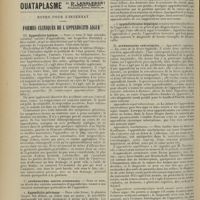 1014 - Page 1006 - Notes pour l'internat. Formes cliniques de l'appendicite aiguë. (A suivre)