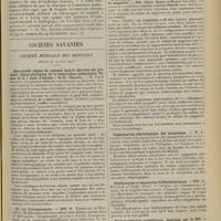 1041 - Page 1033 - Clinique chirurgicale (Hôtel-Dieu de Lyon. Professeur A. Poncet). L'érythème noueux d'origine tuberculeuse. Contribution à l'étude de la tuberculose inflammatoire de la peau ; par M. H. Alamartine... III. Conclusions. Existence de l'érythème noueux polymorphe. Sa pathogénie expliquée par la tuberculose inflammatoire / Sociétés savantes. Société médicale des hôpitaux. (Séance du 14 juin 1912). Dans quelle région du sommet faut-il chercher les premiers signes physiques de la tuberculose pulmonaire. Valeur de la « zone d'alarme » de St. Chauvet. M. Emile Sergent / Un cas d'alcaptonurie. MM. H. Triboulet et Bougault / L'effet purgatif des injections hypodermiques de sulfate de magnésie. MM. Albert Robin et Marcel Sourdel / Pigmentation physiologique des muqueuses. M. L. Lortat-Jacob / Erythrocytes et leucocytes d'albuminuriques. MM. E. Feuillié et Emile Roux / Polioencéphalite syphilitique. Guérison par le 606. M. F. Baudouin...