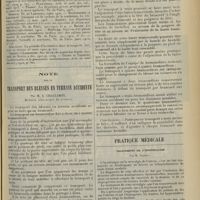 1065 - Page 1057 - Revue générale. Diagnostic des fièvres éruptives ; par M. Brelet... / Note sur le transport des blessés en terrain accidenté ; par M. A. Challamel... / Pratique médicale. Traitement de l'hystéralgie ; par M. Sardent