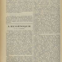 1072 - Page 1064 - Pratique bactériologique. L'ultramicroscopie en dehors de la syphilis ; par A. Sézary... / L'eugénique ; par M. J. Laumonier