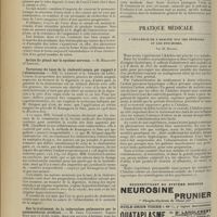 1078 - Page 1070 - Sociétés savantes. Société médicale des Hôpitaux. (Séance du 21 juin 1912). Urémie rapidement mortelle par pyélonéphrite gravidique. MM. Achard et Feuillé / Variations du taux de la cholestérinémie par rapport à l'alimentation. MM. G. Lemoine et E. Gérard... / Sur le traitement de la tuberculose pulmonaire par le pneumothorax artificiel. M. Jules Courmont / Pratique médicale. L'influence de l'adaline sur les névroses et les psychoses, par M. Hennes