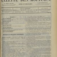 1081 - Page 1073 - Sommaire / Chroniques et nouvelles scientifiques. Hôpitaux de Paris / Guerre / IIe Congrès international de langue espagnole, de la tuberculose, à Saint-Sébastien / A. P. M. / Voyage d'études / Société de l'internat des hôpitaux de Paris / Association d'enseignement médical professionnel