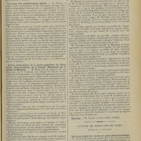 1091 - Page 1083 - Sociétés savantes. Société de chirurgie. (Séance du 19 juin 1912). Ostéomes musculaires. M. Schwartz / Fractures d'os primitivement altérés. M. Broca / Ostéite tuberculeuse de la partie supérieure du fémur gauche. Désarticulation de la hanche. Hémostase par le procédé de Monburg. M. Sieur, sur une observation de M. Coullaud / Société de médecine de Paris. (Séance du 14 juin 1912). Inversion totale des viscères et ptose gastro-intestinale. M. Taguet / Bronchopneumonie suraiguë consécutive à l'amygdalectomie. M. Raoul Labbé