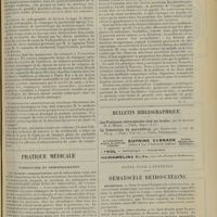 1093 - Page 1085 - Médecine militaire. Le cours d'Instruction du service de santé en campagne / Pratique médicale. Tuberculose et déminéralisation / Bulletin bibliographique / Notes pour l'internat. Hématocèle rétro-utérine