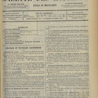 1109 - Page 1101 - Sommaire / Chronique et nouvelles scientifiques. Hôpitaux de Paris / Hôpitaux de Province / Faculté de médecine de Paris / Facultés de médecine / A la Commission supérieure des études médicales / Conseil supérieur d'hygiène publique de France / Muséum d'histoire naturelle / Les distributions de prix dans les lycées / L'office scientifique de criminologie / Nécrologie