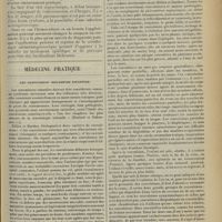 1113 - Page 1105 - Méningococcémie avec localisation méningée tardive ; par A. Lemierre, E. May et S. Portret / Médecine pratique. Les convulsions (éclampsie infantile). [M. Brelet]