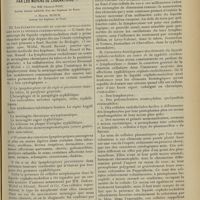 1135 - Page 1127 - Revue générale. Diagnostic de la syphilis cérébro-spinale par les moyens de laboratoire ; par MM. Charles Foix... et Marcel Bloch...