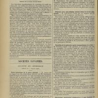 1140 - Page 1132 - Médecine pratique. Les injections de cinnamate de soude dans la tuberculose ; par M. Jean Laborde... / Sociétés savantes. Société de chirurgie. (Séance du 3 juillet 1912). Kyste hydatique de la paroi vésicale. M. Arrou, sur une observation par M. Guichemin / Traitement du pied plat invétéré par la tarsectomie. M. Ombrédanne, un travail de MM. Pierre Duval et Cauchois / Fibrome avec pyo-salpinx ouvert dans la cavité abdominale. M. Jean-Louis Faure, sur une observation de M. Lemonnier... / Troubles de la mémoire après traumatismes du crâne. M. Tuffier / Rétraction tendineuse consécutive à une fracture de l'humérus. M. Delbet