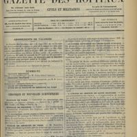 1145 - Page 1137 - Sommaire / Chronique et nouvelles scientifiques. Hôpitaux de Paris / Hôpitaux de Province / Faculté de médecine de Paris / Marine / Ministère de l'Intérieur / Au Conseil supérieur de l'Instruction publique / A l'école du service de santé militaire / Nécrologie