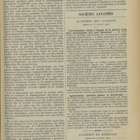 1163 - Page 1155 - A propos de l'organisation sanitaire du corps d'expédition italien en Tripolitaine ; par M. Orticoni... / Sociétés savantes. Académie des sciences. (Séance du 1er juillet 1912). L'accroissement inégal à l'époque de la puberté et les états pathologiques qu'il peut déterminer. M. Paul Godin / Immunisation vaccinale passive et sérothérapie. M. Lucien Camus / Académie de médecine. (Séance du 9 juillet 1912). Eloge de J. Chatin. M. Grimbert / Culture des ganglions spinaux des mammifères in vitro suivant le procédé de M. Carrel. M. Marie, une note de MM. G. Marinesco et J. Minea