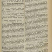 1187 - Page 1179 - Sociétés savantes. Académie de médecine. (Séance du 16 juillet 1912). Suite de la discussion sur un projet d'hôpital lyonnais. M. Gibert Ballet / Teneur en cholestérine du sérum sanguin des syphilitiques. M. Gaucher, en son nom et au nom de MM. Paris et Desmoulière / Elections / Société médicale des hôpitaux. [Séance du 5 juillet 1912 (fin)]. Coma avec acidose et dégénérescence hépatique. MM. Marcel Labbé et Henry Bith / Hémosidérose viscérale et insuffisance pluriglandulaire. MM. Henri Claude et Marcel Sourdel / Valeur pronostique de l'élévation du taux de l'urée dans le liquide céphalo-rachidien des nourrissons. MM. Nobécourt, Bidot et Marcel Maillet