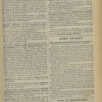 1189 - Page 1181 - Sociétés savantes. Société de biologie. (Séance du 6 juillet 1912). MM. Roger, Sartory et Ménard : Nouvelle mycose / M. Thibaut : Altérations spléniques à la suite d'injections de sérum humain / MM. Maurice Nicloux et André Placet : Toxicité et l'élimination comparées de l'alcool méthylique et de l'alcool éthylique / M. M. Nicloux : Dosage de l'alcool méthylique / M. H. Iscovesco : Lipoïdes de l'ovaire / M. Jean Camus : Méningite irritative aseptique au cours d'une intoxication sanguine par le plomb / MM. Léon Bernard, R. Debré et R. Porak : Présence d'albumines hétérogènes dans le sang circulant après l'ingestion de viandes crues / MM. Laigneil-Lavastine et Victor Jonnesco : Dégénérescence lipoïdique des cellules de Purkinje / MM. Noël Fiessinger et L. Roudowska : Réaction des oxydases indirectes / Livres nouveaux. Guide médical du missionnaire et de l'explorateur colonial, par M. Henri Dauchez... [A. Brochin] / Notes de thérapeutique. Posologie de la digitaline dans le pouls lent permanent
