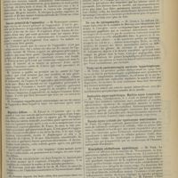 1201 - Page 1193 - Sociétés savantes. Société de chirurgie. (Séance du 10 juillet 1912). Anesthésie par injections intrafessières d'éther. M. Broca, une observation de M. Darbault / Invagination chronique du gros intestin. M. Lafourcade... / Cancer primitif de l'appendice. M. Schwartz / Hépatite diffuse. M. Faure / Société de neurologie. (Séance du 4 juillet 1912, consacrée à l'anatomie pathologique). Sur les lésions de la maladie de Friedreich. M. Thomas / Un cas de syringomyélie. M. Quercy / Trois cas de pachyméningite cervicale hypertrophique. M. Tinel / Radiculite aiguë syphilitique. Myélite aiguë transverse. M. Tinel / Pseudo-kyste colloïde par cysticerque ventriculaire. M. Foix / Hémiplégie cérébelleuse syphylitique. M. Foix / Lésion du cône terminal. MM. Jumentié et Valensi