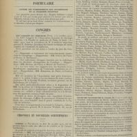 1202 - Page 1194 - Sociétés savantes. Société de neurologie. (Séance du 4 juillet 1912, consacrée à l'anatomie pathologique). Lésion du cône terminal. MM. Jumentié et Valensi / Formulaire. Contre les vomissements des nourrissons et la diarrhée infantile / Congrès. XXVe Congrès de chirurgie / Chronique et nouvelles scientifiques (suite). Guerre / Cours de vacances de M. Calot