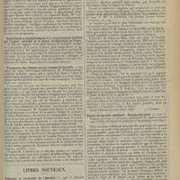 1225 - Page 1217 - Sociétés savantes. Société de médecine militaire française. (Séance du 4 juillet 1912 ). Méthodes de gymnastique utilisées et utilisables dans l'armée. M. Castaing / Septicémies à staphylocoques et à streptocoques traitées par l'argent colloïdal et le serum térébenthiné de Fabre. M. Billet / Evacuation des blessés sur les champs de bataille / Livres nouveaux. Légendes et curiosités de l'histoire, par le Docteur Cabanès. [A. Brochin] / Traité de matière médicale. Pharmacographie, par J. Hérail... [M. Brelet]