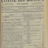 1229 - Page 1221 - Sommaire / Chronique et nouvelles scientifiques. Hôpitaux de Paris / Distinctions honorifiques / Statistique / Comité médical d’aviation militaire / Nécrologie / Renseignements