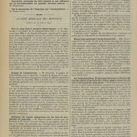 1246 - Page 1238 - Sociétés savantes. Académie des sciences. (Séance du 16 juillet 1912). Pathogénie des hémarthroses du genou. MM. Pierre Delbet et Pierre Cortier / Société médicale des hôpitaux. (Séance du 19 juillet 1912). Etat du sang dans le purpura hémorragique. M. Bensaude, à l'occasion de la communication faite par MM. L. Le Sourd et Pagniez / Origine de l’infantilisme. M. Souques / Influence du régime alimentaire sur les îlots de Langherans du pancréas. M. Marcel Labbé / Obésité colossale avec infantilisme. Bons effets de l’opothérapie hypophyso-testiculaire. MM. Léopold-Lévi et Barthélemy / Hémorragie méningée à forme démentielle. MM. Chauffard et Cl. Vincent / Les homostimulines. Etude expérimentale et clinique des lipoïdes génito-stimulants de l'ovaire, néphro-stimulants du rein et du lipoïde du corps jaune. M. H. Iscovesco