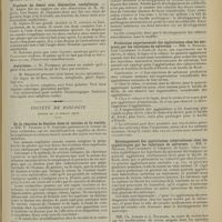 1259 - Page 1251 - Sociétés savantes. Société de chirurgie. (Séance du 24 juillet 1912). Fracture marginale postérieure. M. Souligoux / Amnésie posttraumatique M. Picqué, à propos de la communication de M. Tuffier / Fracture du fémur avec disjonction condylienne. M. Arrou, sur une observation de M. Alglave / Anévrisme. M. Potherat / Société de biologie. (Séance du 27 juillet 1912). De la réaction de fixation dans la vaccine et la variole. MM. P. Teissier et P. Gastinel / Activité de la bile, in vitro, sur le développement des microbes de l’intestin. M. L. Lagane / Production expérimentale des agglutinines chez les animaux par les injections de salvarsan. MM. J. Nicolas, Paul Courmont et Gaté... / Développement des agglutinines tuberculeuses chez les syphilitiques par les injections de salvarsan. MM. J. Nicolas, Paul Courmont et Charlet... / MM. Ch. Achard et A. Touraine : Parallélisme régulier de la densité du sérum et de son indice de réfraction