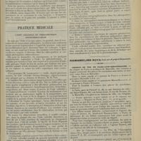 1261 - Page 1253 - Sociétés savantes. Société de médecine militaire française. (Séance du 18 juillet 1912). Principes pour l'évacuation des blessés sur le champ de bataille / Pratique médicale. L’iode colloïdal en thérapeutique antituberculeuse / Chemins de fer de Paris-Lyon-Méditerranée