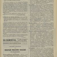 1345 - Page 1337 - Livres nouveaux. Traité de désinfection, par François Coreil... et Victor Deville..., avec préface de M. A. Chassevant... [A. Gaullieur l'Hardy] / La chirurgie des vésicules séminales, par les Docteurs J. Fiolle..., et P. Fiolle... [M. Lance] / Articles originaux des principales publications françaises et étrangères. Deutsche medizinische Wochenschrift / Lyon médical / Marseille médical / Münchener medizinische Wocchenschrift / Paris médical