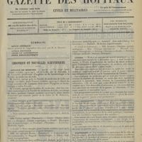 1361 - Page 1353 - Sommaire / Chronique et nouvelles scientifiques. Facultés de médecine / Guerre / Prix Desmazures / Statistique / Nécrologie