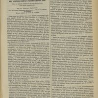 1375 - Page 1367 - Faits cliniques. Délire alcoolique intense avec sitiophobie complète pendant plusieurs jours chez un malade atteint de cirrhose de Laënnec, avec ascite considérable ; par M. Gabriel Ravarit...