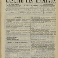 1421 - Page 1413 - Sommaire / Chronique et nouvelles scientifiques. Facultés de médecine / Écoles de médecine / Fours crématoires automobiles / Nécrologie
