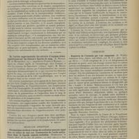 1463 - Page 1455 - Analyses. Médecine. Transplantations tendineuses. (Nicod. Runds. f. Med., 6 avril-13 avril 1912). [B. Gayard] / De l'action expérimentale des extraits d'organes hématopoïétiques sur les éléments figurés du sang. (E. Monier. Th. de Montpellier, 1912 ; imprimerie Firmin et Montane). [M. Brelet] / Médecine infantile. Rhumatisme cérébral à forme de confusion mentale aiguë chez un enfant de sept ans. Constatation de l'acide salicylique dans le liquide céphalo-rachidien. (Nobécourt et Darré. Bull. de la Soc. de pédiat., 11 nov. 1911). [B. Gayard] / Chirurgie. Ruptures de l’intestin par l’air comprimé. (E. Wyllys Andrews. Surg., Gynec. and Obstet..., janv. 1911...). [F. Gardner]