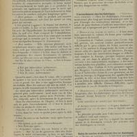 1474 - Page 1466 - Revue générale. Diabète et puerpéralité ; par M. Louis Folliet... III. La grossesse chez les diabétiques / IV. L’accouchement chez les diabétiques / V. Suites de couches et allaitement chez les diabétiques