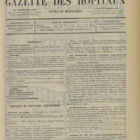 1493 - Page 1485 - Sommaire / Chronique et nouvelles scientifiques. Hôpitaux de Paris / Les religieuses et les cliniques chirurgicales privées / Nécrologie / Physiothérapie / Chemins de fer de Paris-Lyon-méditerranée