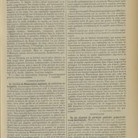 1499 - Page 1491 - Analyses. Chirurgie. Laminectomie pour traumatismes et tumeurs de la colonne vertébrale. (George P. Muller. Philadelphia Academy of Surgery, 6 février 1911) - Gliosarcome intramédullaire de la moelle cervicale, laminectomie, ablation de la tumeur en deux temps : guérison. (Charles A. Elsberg. New-York Surgical Society, 8 mars 1911). [F. Gardner] / Syphiligraphie. La réaction de Wassermann appliquée au traitement de la syphilis. (Jeanselme et Vernes. Paris-Médical, mars 1912). [A. Gaullieur l’Hardy] / Neurologie. Un cas atypique de paralysie [générale] progressive ; étude histologique. (Martini. Riv. di patol. nerv. e mentale, 1911...). [L. Alquier]