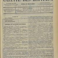 1541 - Page 1533 - Sommaire / Chronique et nouvelles scientifiques. Hôpitaux de Paris / Hôpital civil de Mustapha / Guerre / Chemins de fer de Paris-Lyon-Méditerranée