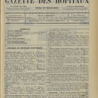 1569 - Page 1561 - Sommaire / Chronique et nouvelles scientifiques. Hôpitaux de Paris / Faculté de médecine de Paris / Guerre / Le service dans les pays tropicaux / Nécrologie