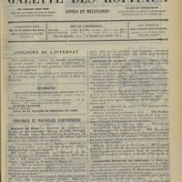 1617 - Page 1609 - Sommaire / Chronique et nouvelles scientifiques. Hôpitaux de Paris / Hôpitaux de Province / Guerre / Association française de chirurgie / Prix Nobel de médecine. (Voir la suite, p. 1618)