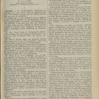 1659 - Page 1651 - Revue générale. Le rôle du trichocéphale dans la pathologie de l’intestin ; par M. Ch. Garin... I. Historique