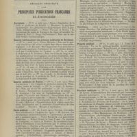 1682 - Page 1674 - Articles originaux des principales publications françaises et étrangères. Encéphale / Gazette hebdomadaire des sciences médicales de Bordeaux / Gazette médicale de Nantes / Paris médical / Pédiatrie pratique / Policlinico / Progrès médical / Province médicale / Union médicale et scientifique du Nord-Est