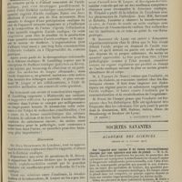 1695 - Page 1687 - Association des médecins de langue française. XIIIe Congrès français de médecine (Paris, 13-16 octobre 1912). Biochimie de l'acide oxalique ; par M. E. Lambling.... (A suivre) / Sociétés savantes. Académie des sciences. (Séance du 14 octobre 1912). Sur l'opacité aux rayons X de tissus convenablement chargés par une teinture aux sels de plomb. M. L.-G. Droit