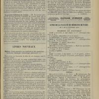 1713 - Page 1705 - Sociétés savantes. Société de chirurgie. (Séance du 23 octobre 1912). Ulcère du duodénum avec complication du côté des voies biliaires. M. Auvray, une observation de M. Lemercier... / Un procédé d'ablation du rectum. M. Savariaud / Livres nouveaux. Medicus. Guide-annuaire des étudiants et des praticiens [médecine, chirurgie, odontologie, pharmacie]. [L. Gayard] / Physikalische Heilkunde [Thérapeutique physique], par le Docteur Fritz Frankenhäuser. [A. Lemierre] / Actes de la Faculté de médecine de Paris du 4 au 9 novembre 1912. Examens de doctorat / Thèses