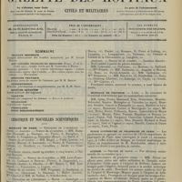 1717 - Page 1709 - Sommaire / Chronique et nouvelles scientifiques. Hôpitaux de Paris / Hôpitaux de Province / École supérieure de pharmacie de Paris / Guerre / Nécrologie