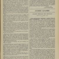 1727 - Page 1719 - Jurisprudence. Médecins, pharmaciens et morphinomanes. [R.-Marcel Petit] / Sociétés savantes. Société médicale des hôpitaux. (Séance du 25 octobre 1912). Foyers pneumoniques tuberculeux curables (étude clinique et pathogénique). MM. Fernand Bezançon et Paul Braun