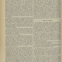 1738 - Page 1730 - XXVe Congrès de l'Association française de chirurgie. Questions diverses. Pathologie générale. M. Matsoukis... : Sérothérapie paratuberculeuse / Membres. M. Goudron... : Luxation congénitale de la hanche / M. Rocher... : Diagnostic de la coxalgie au début / M. Kirmisson : Absence congénitale des deux rotules avec flexion permanente des genoux / M. Lamy... : Pieds-bots congénitaux ; Torsion spiroïde de l'extrémité inférieure du tibia / M. Dujarier... : Statistique d'interventions sanglantes / M. Dupuy de Frenelle... : Traitement des fractures de jambe / M. Toussaint... : Cal à ressort / M. Lancial... : Périarthrite fongueuse du cou-de-pied / M. Ducroquet... : La paralysie infantile des muscles de la jambe / Tête. Cou. Thorax. M. de Martel... : Chirurgie du cerveau et de la moelle / M. Malherbe... : Morcellement pour le traitement des déviations de la cloison nasale / M. Ménard... : Syphilis tertiaire congénitale ou acquise des ganglions du cou