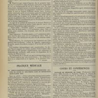 1744 - Page 1736 - Analyses. Thérapeutique. Traitement de la syphilis par les injections intraveineuses d'énésol à doses massives. (Thorel. La Clinique, 2 février 1912). [L. Gayard] / Pratique médicale. Le phényldiméthylpyrazolonaminométhylène sulfite de soude ou mélubrine dans le rhumatisme articulaire aigu / Cours et conférences. Faculté de médecine de Paris