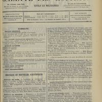 1765 - Page 1757 - Sommaire / Chronique et nouvelles scientifiques. Hôpitaux de Paris / Hôpitaux de Province / Guerre / Distinctions honorifiques / Pour les blessés turcs / Nécrologie