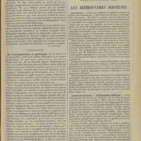 1777 - Page 1769 - Analyses. Chirurgie. Observations sur la symptomatologie et le diagnostic des côtes cervicales. (Joseph L. Miller. Amer. journ. of the med... déc. 1911...) - Première côte dorsale anormale simulant une côte cervicale. (Jacob Hvoslef. Journ. Minnesota state med. assoc., and Northwestern Lancet... 1er juin 1911...). [F. Gardner] / Gynécologie. De l'éthertropfnarkose en gynécologie. (M. de Rouville... La Gynécologie, 1912...). [L. Gayard] / Notes pour l’internat (oral). Les arthropathies nerveuses